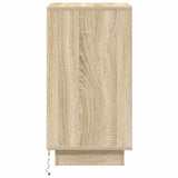 Bedside Cabinet with LED Lights Sonoma Oak 38x34x65 cm 861303