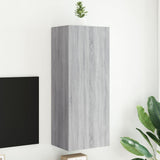 TV Wall Cabinet Grey Sonoma 40.5x30x102 cm Engineered Wood 836936