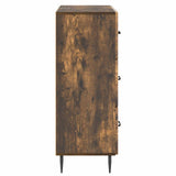 Drawer Cabinet Smoked Oak 66 x 34.5 x 89.5 cm Engineered Wood 894840