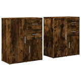 Sideboards 2 pcs Smoked Oak 60x31x70 cm Engineered Wood 3276564