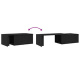 Coffee Table Black Oak 150 x 50 x 35 cm Engineered Wood 862478