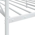 Day Bed without Mattress White 100x190 cm Steel 4104683