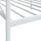 Day Bed without Mattress White 100x190 cm Steel 4104683
