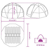 Dome Tent with Roof Blue 475 x 475 x 235 cm Taffeta 42000994