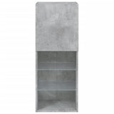 TV Cabinet with LED Lights Concrete Grey 40.5x30x102 cm 837060