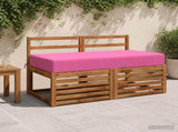 Seat Cushion SOEST 100% Polyester Pink 120 x 80 x 15 cm 944319