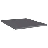 Bookshelf Boards 8 pcs High Gloss Grey 40x50x1.5 cm Engineered Wood 805201