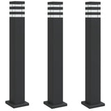 Outdoor Floor Lamps 3pcs Black 80 cm Aluminium 4006396