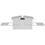 Chicken Treadle Feeder Silver 75 x 53 x 20.5 cm 874677