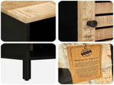 Coffee Table Natural 80 x 50 x 40 cm Solid Mango Wood 4018848