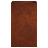 Garden Planter 2 pcs Rusty 30 x 30 x 50 cm Weathering Steel 8005357