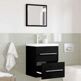 Bathroom Furniture Set with Drawer Black 41 x 38.5 x 48 cm 875694