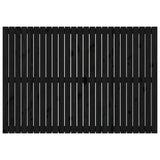 Wall Headboard Black 159.5x3x110 cm Solid Wood Pine 824952