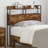 Headboard with Shelf Smoked oak 100 cm Engineered wood 859682