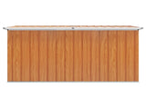 Outdoor Storage Box Galvanised Steel 171 x 99 x 93 cm Wood-like 42039107