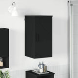 Bathroom Cabinet Wall-mounted with Door Black 30 x 31.5 x 61 cm 883345