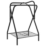 Saddle Rack Foldable Freestanding Black Iron 172440