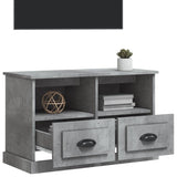 TV Cabinet Concrete Grey 80x35x50 cm Engineered Wood 816284