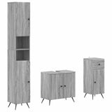 3 Piece Bathroom Cabinet Set BREDA Engineered Wood 3417888