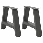 ZNTS Coffee Table Legs A-Shaped 2 pcs Anthracite 40x cm Steel 4012814