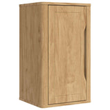 Bathroom Wall Cabinet with Door FLORO Wax Brown 35 x 30 x 60 cm 42011235