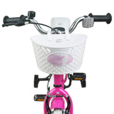 Kids Bike 14 Inches for 3-5 Years Old Dark Pink 42009226