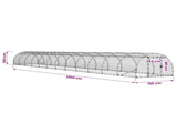 Chicken Coop Silver 1200 x 150 x 100 cm Galvanised Steel 3434665