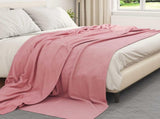 Throw Blankets 24 pcs Pink 240 x 220 cm Fleece 42017123