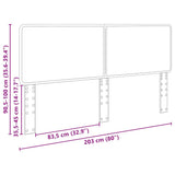 Headboard Brown Oak Engineered wood 887843