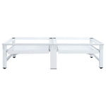 Washing and Drying Machine Pedestal with Pull-out Shelves White 51196