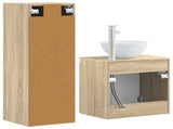 Bathroom Furniture Set 2 pcs Sonoma Oak 33 x 34.5 x 100 cm 3406115