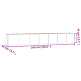 Garden Raised Bed 280x40x40 cm Corten Steel 824522