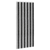 Insect Curtain Chenille Grey and Black 100 x 230 cm 100% PP 42034427