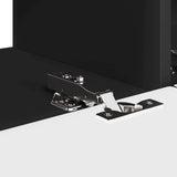 TV Wall Cabinet 2 pcs Black Engineered Wood 892232