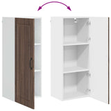 Wall Cabinet PORTO Brown Oak 40 x 31 x 100 cm Engineered Wood 885472