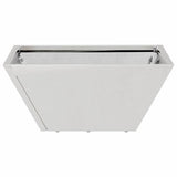 Garden Planter 5 pcs Silver 35 x 35 x 15 cm Stainless Steel 873805