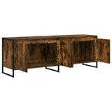 TV Cabinet Smoke Oak 140 x 36 x 49.5 cm Engineered Wood 886512