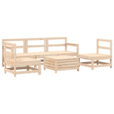 Garden Sofa Set Natural Pine Solid Pine Wood Modular 3250748