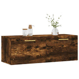 Wall Cabinet Smoked Oak 100x36.5x35 cm Engineered Wood 830121