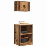 Garage Cabinets 2 pcs Old Wood Engineered Wood 3328285