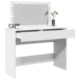 Dressing Table with LED White 100x40x120 cm 848206