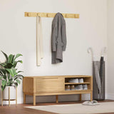 Hallway Bench FLORO Wax Brown 115 x 40 x 45 cm Solid Pine Wood 42011243