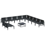 Garden Sofa Set Anthracite Steel 3379001