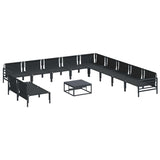 Garden Sofa Set Anthracite Steel 3379001