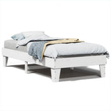 Bed Frame without Mattress White 90x190 cm Solid Wood Pine 855377