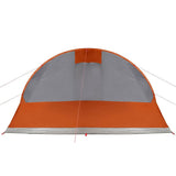 Camping Tent Tunnel 5-Person Grey and Orange Waterproof 4009424