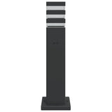 Outdoor Floor Lamps with Outlet 3pcs Black 50 cm Aluminium 4006406