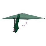 Garden Parasol Green 248.5 x 247.5 x 160 cm Polyester and Steel 42003236