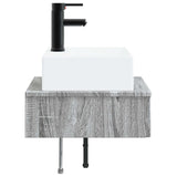 Wall-Mounted Wash Basin Grey Sonoma 40 x 41 x 39 cm 890204