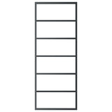 Sliding Door with Hardware Set ESG Glass&Aluminium 76x205 cm 3081951